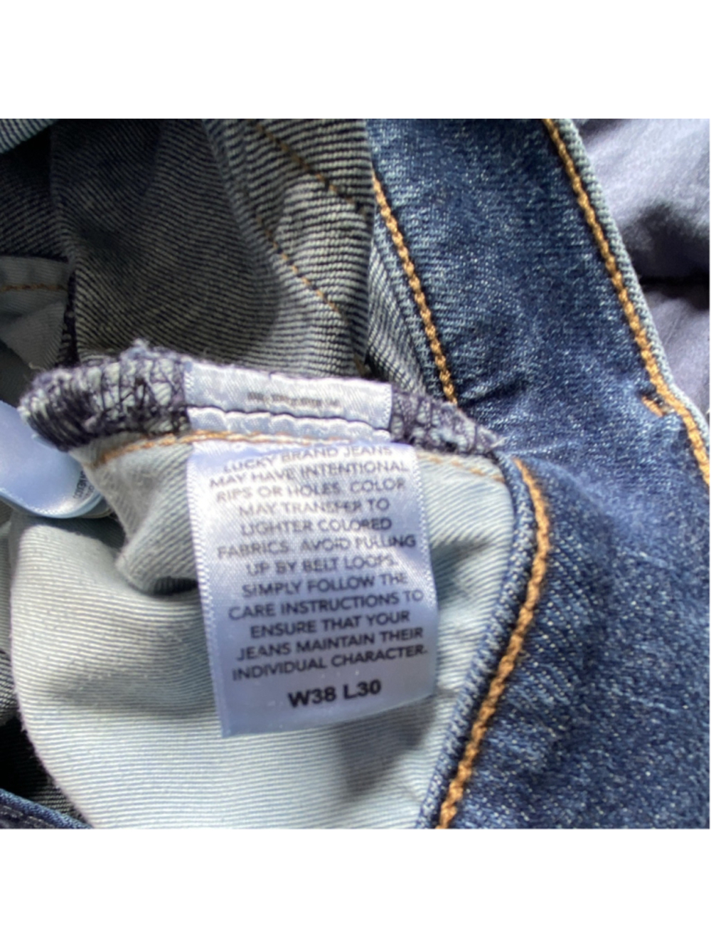 Lucky Brand Men’s 110 Slim Stretch Blue Denim Jeans Medium Wash Low Rise - Picture 8 of 11